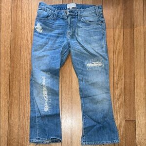 Current/Elliot Distressed Blue Jeans